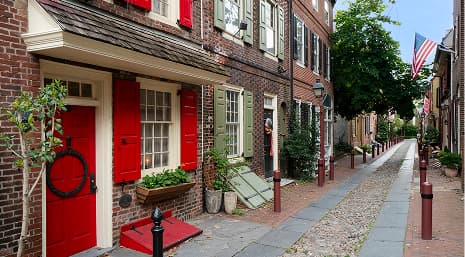 A quaint, historic street